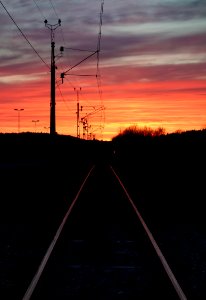 Sunset over Lysekil Line 2