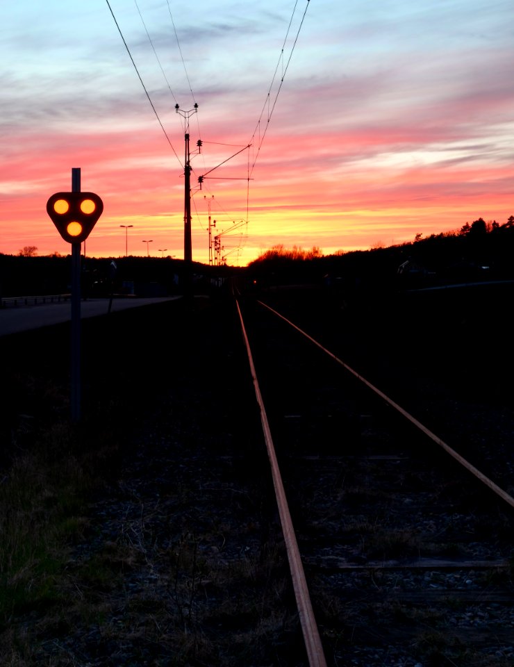 Sunset over Lysekil Line 1