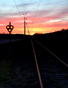 Sunset over Lysekil Line 1