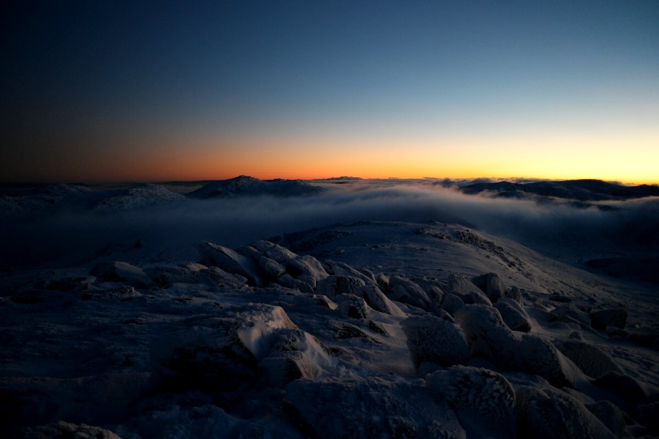Sunrise views from the summit of Mount Kosciuszko, Kosciuszko National Park 01