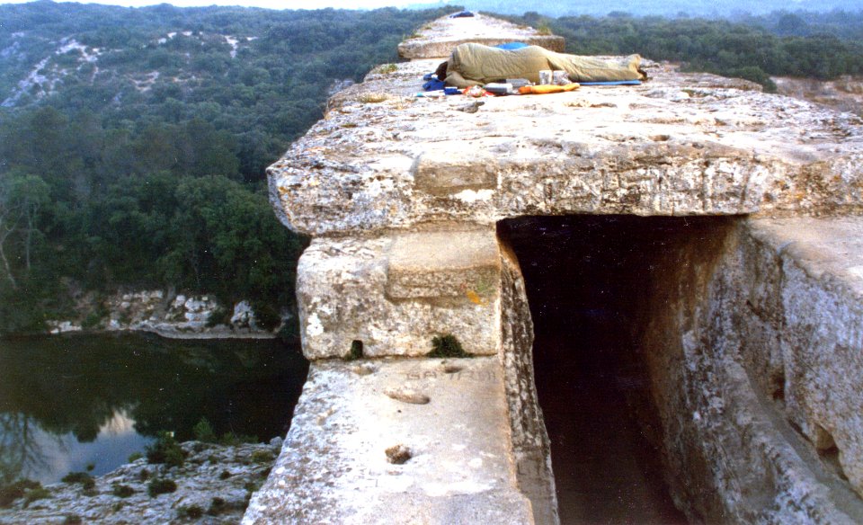 Sur le Pont du Gard 1987