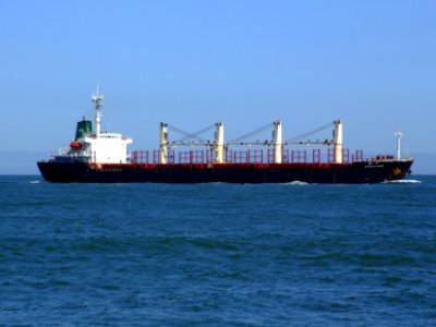 Sujitra Naree p2 approaching Port of Rotterdam, Holland 04-Aug-2007