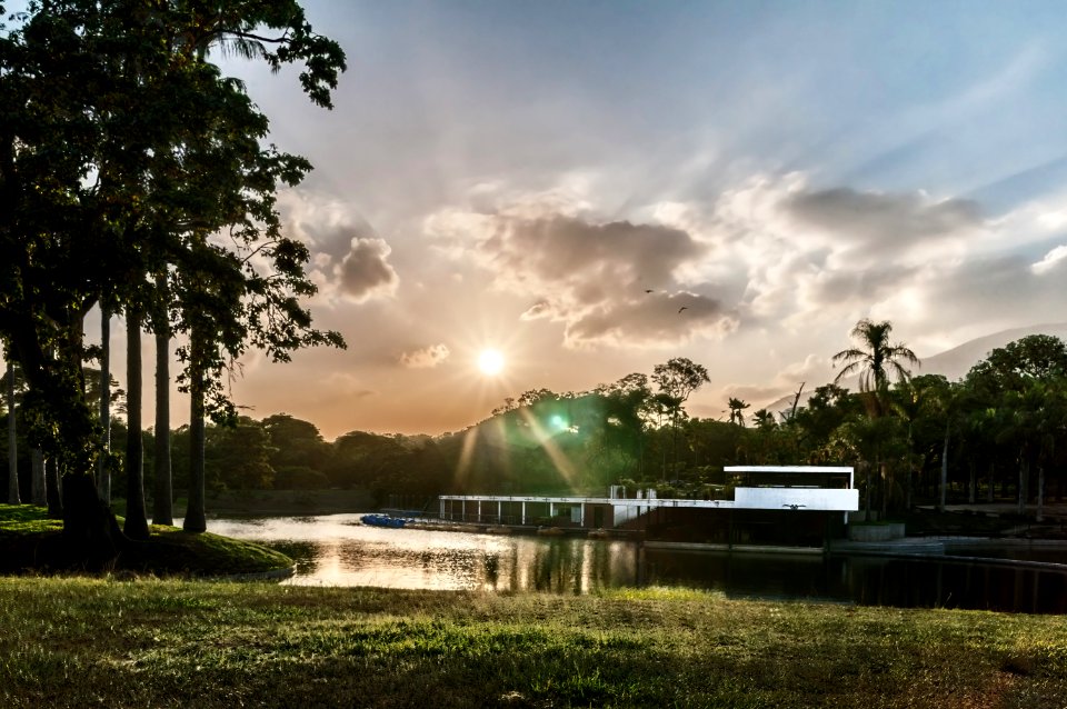 Sunset in Miranda Park, Caracas