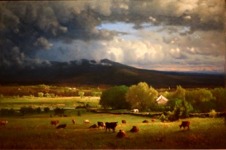 Sunset on the River by George Inness, 1867