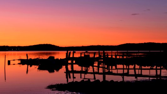 Sunset over Trommekilen from Norrkila 5 photo