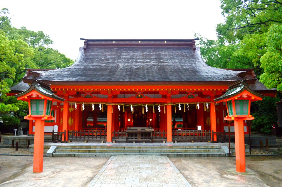 Sumiyoshi-jinja (Fukuoka) haiden-2