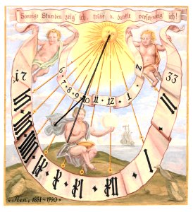Sundial in Kufstein Fortress