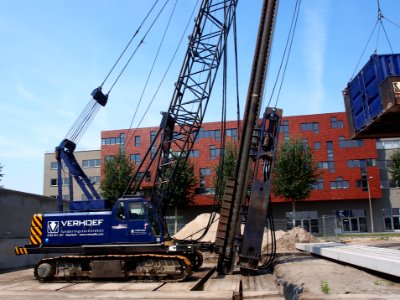 Sumitomo crawler crane in Amsterdam (owner Verhoef funderingstechniek), pic2