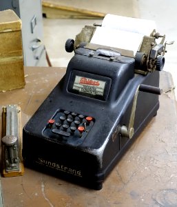 Sundstrand Adding Machine - Northeast States Civilian Conservation Corps Museum - Shenipsit State Forest - Stafford Springs, Connecticut - DSC04298