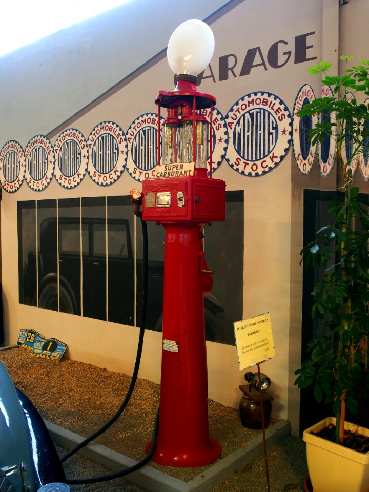 Super Carburant GEX L'ASTER PARIS historical petrol pump