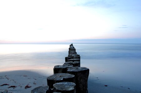 Beach distant baltic sea