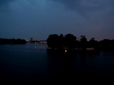 Sunset with rising thunderstorm from Spandauer-See-Brücke 2019-06-11 08