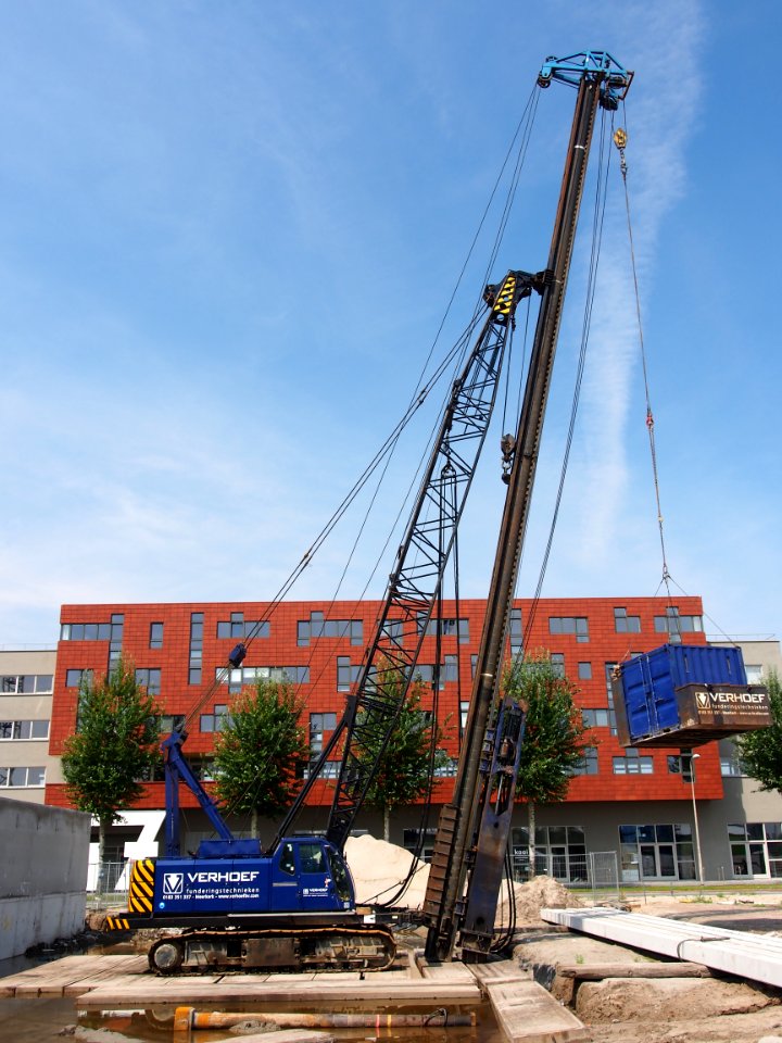 Sumitomo crawler crane in Amsterdam (owner Verhoef funderingstechniek), pic3