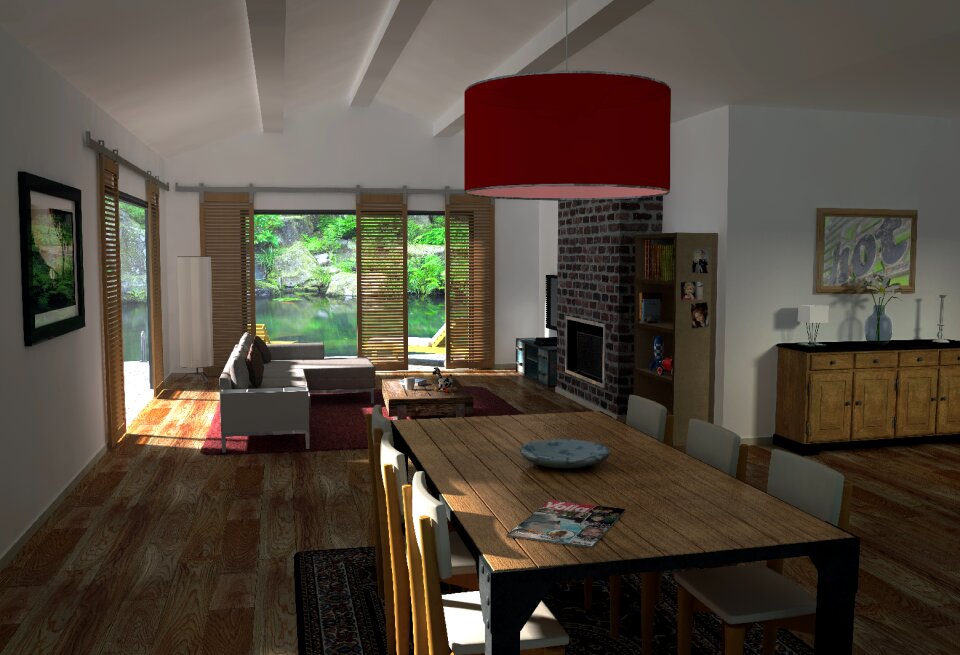 Living room dining room made