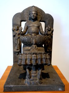 Surya, East India, 19th century AD, chlorite, view 2 - Matsuoka Museum of Art - Tokyo, Japan - DSC07163