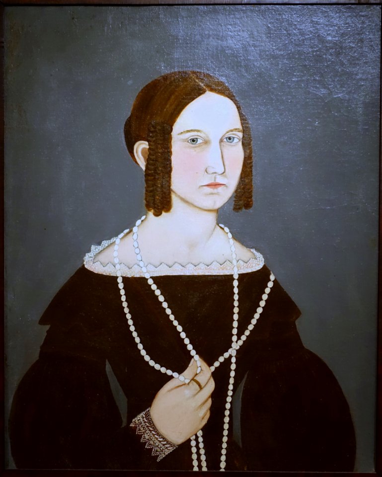 Susan Burlingame by Charlotte Barber, 1834, oil on canvas - Peabody Essex Museum - DSC07608