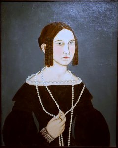 Susan Burlingame by Charlotte Barber, 1834, oil on canvas - Peabody Essex Museum - DSC07608