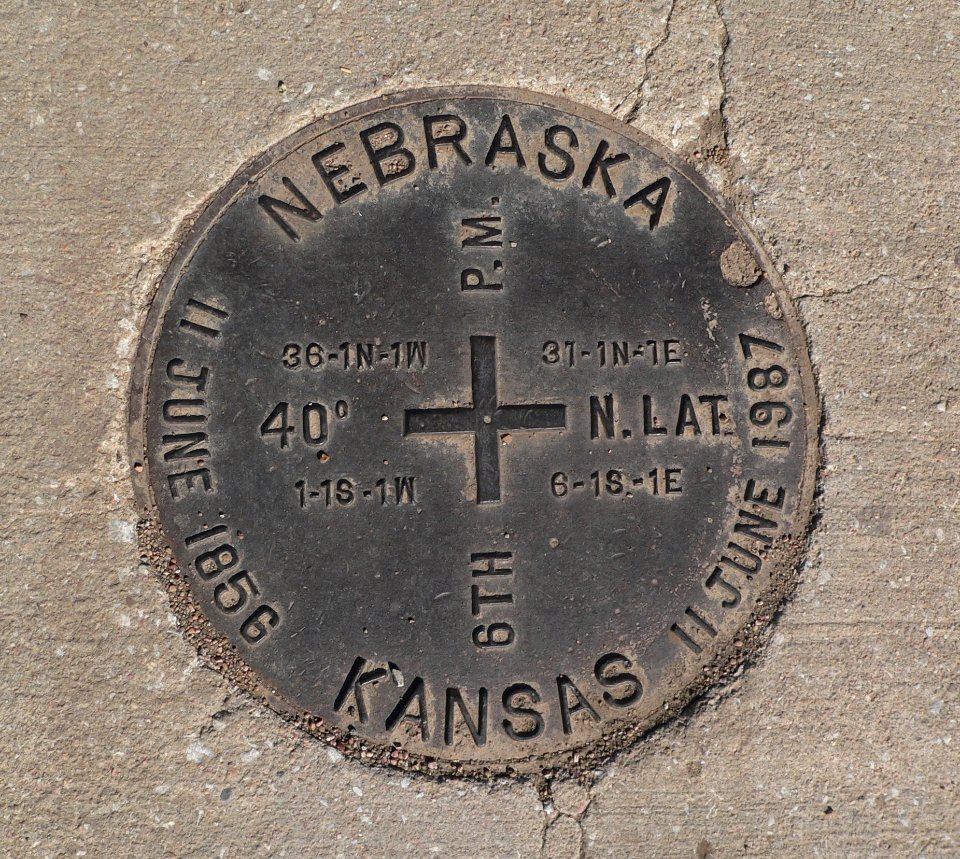 Survey monument JF00-072 disc marker 1