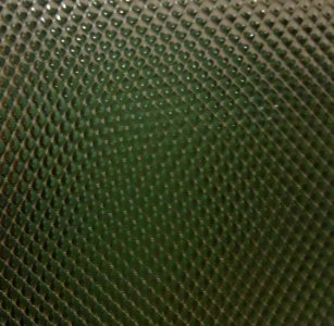 Surfaces plexiglass light diffuser closeup view