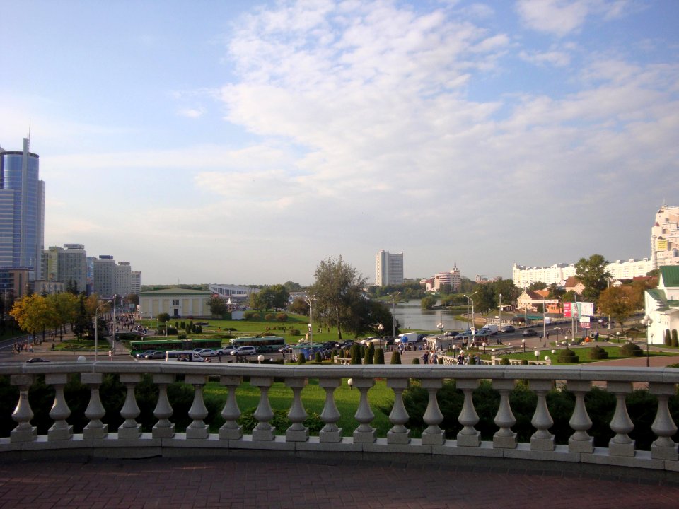 Svisloch river in Minsk center - 2014 AD