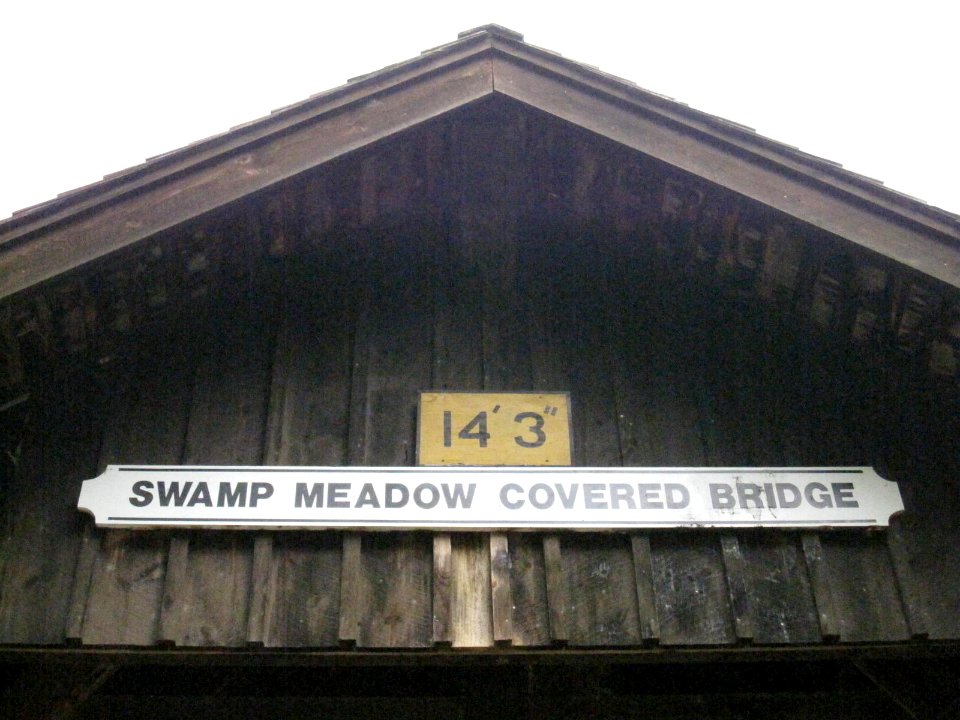 Swamp Meadow Bridge - sign