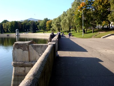 Svisloch river and an embankment in Minsk - 3 - 2008 AD
