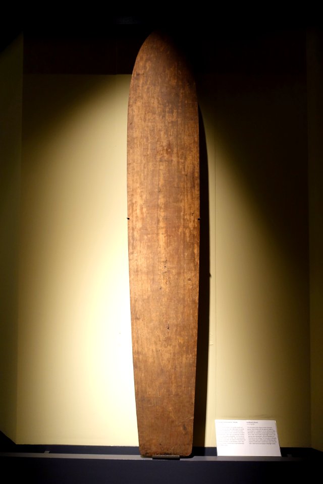Surfboard, Hawaii, 1887 - Ethnological Museum, Berlin - DSC01245