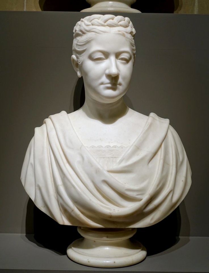 Susan Clarke Warren by John Adams Jackson, c. 1870s, marble - Portland Museum of Art - Portland, Maine - DSC04012