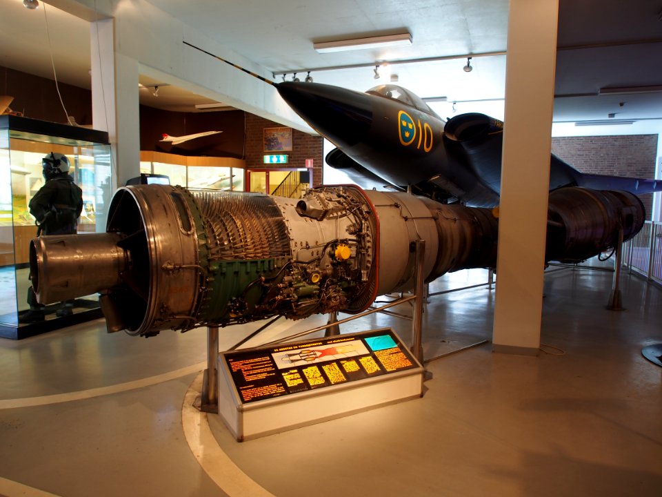 Svenska Flygmotor Volvo RM 6B or C at the Teknikens och Sjöfartens hus, Science and Maritime House pic1