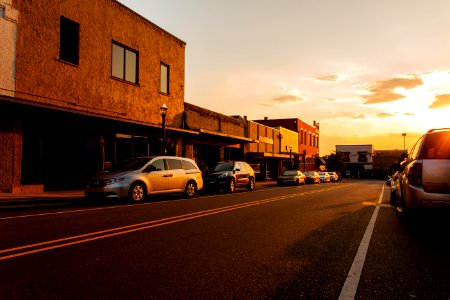 Sunset down W. Mississippi photo