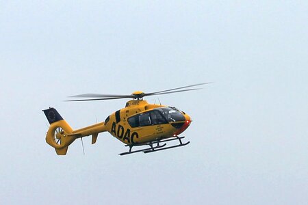 Rescue helicopter adac rescue flight monitors photo