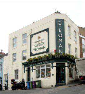 Sussex Yeoman pub, Guildford Road, Brighton (December 2016)
