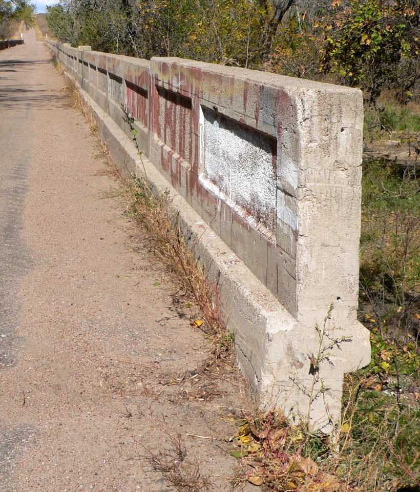 Sutherland State Aid Bridge guardrail