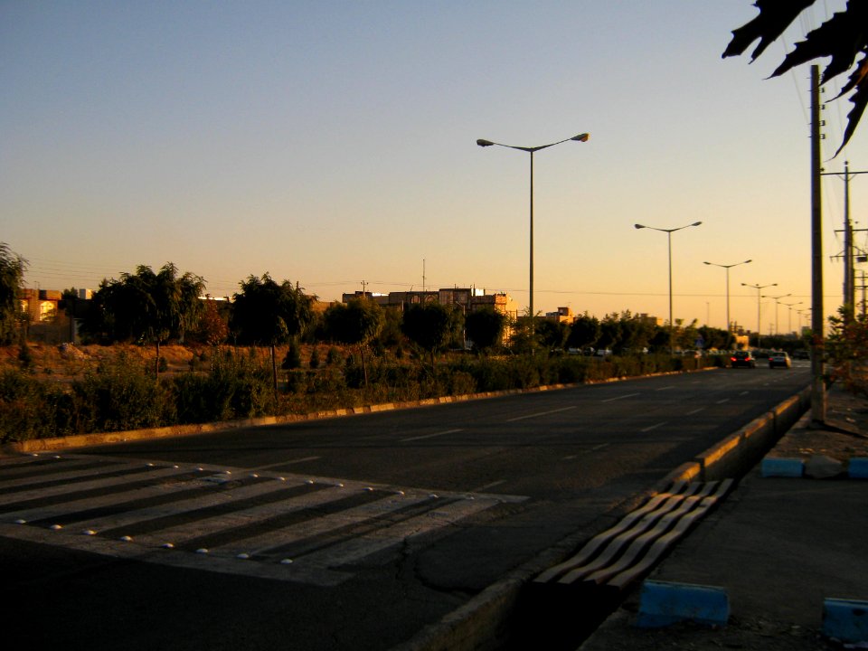 Sunset - Janbazan blv - lines - Nishapur 1