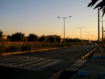 Sunset - Janbazan blv - lines - Nishapur 1