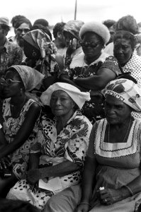 Suriname, bijeenkomsten Surinaamse televisie in actie, bijeenkomst tgv openi, Bestanddeelnr 927-8374