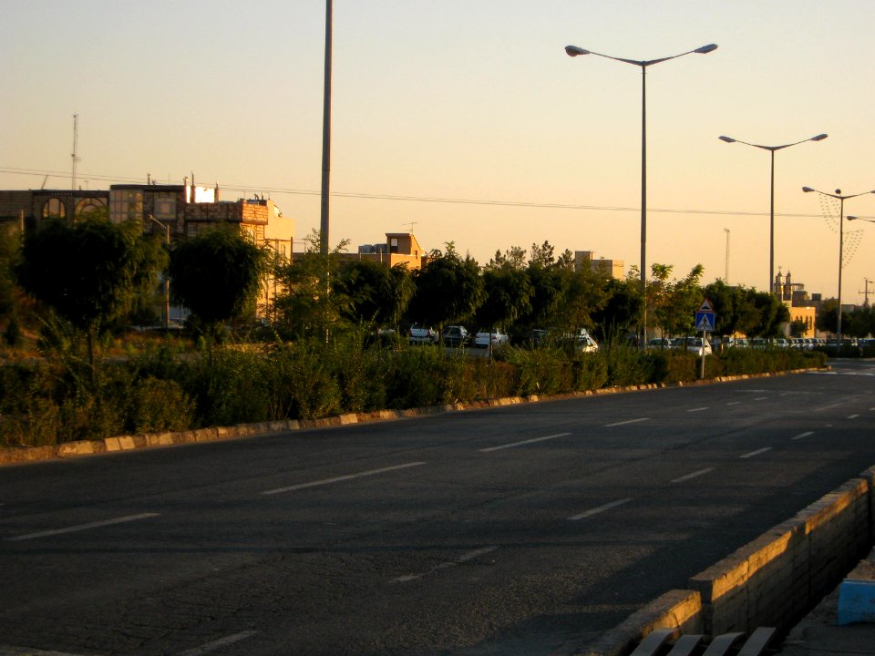 Sunset - Janbazan blv - lines - Nishapur 3