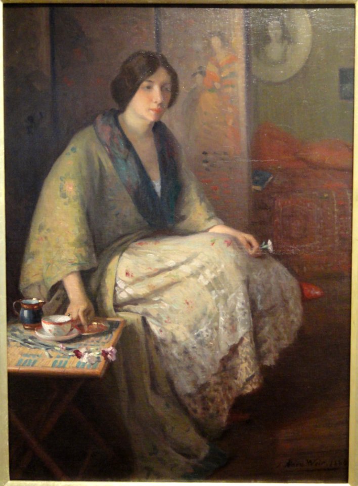 Studio Tea, Julian Alden Weir, 1888 - Museum of Fine Arts, Springfield, MA - DSC03940