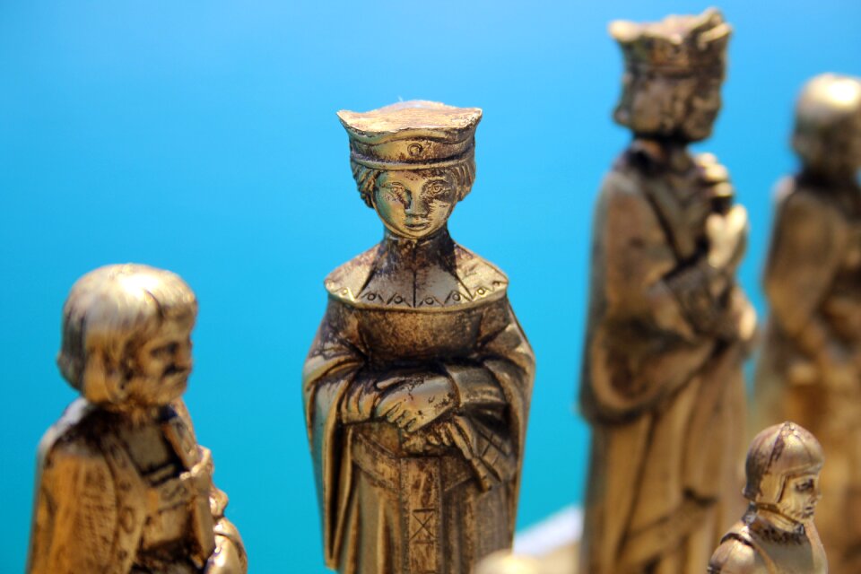 The queen renaissance chess piece outdoor chess piece