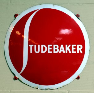 Studebaker, Enamel advert sign at the den hartog ford museum pic-017