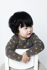 Oriental profile children's photo