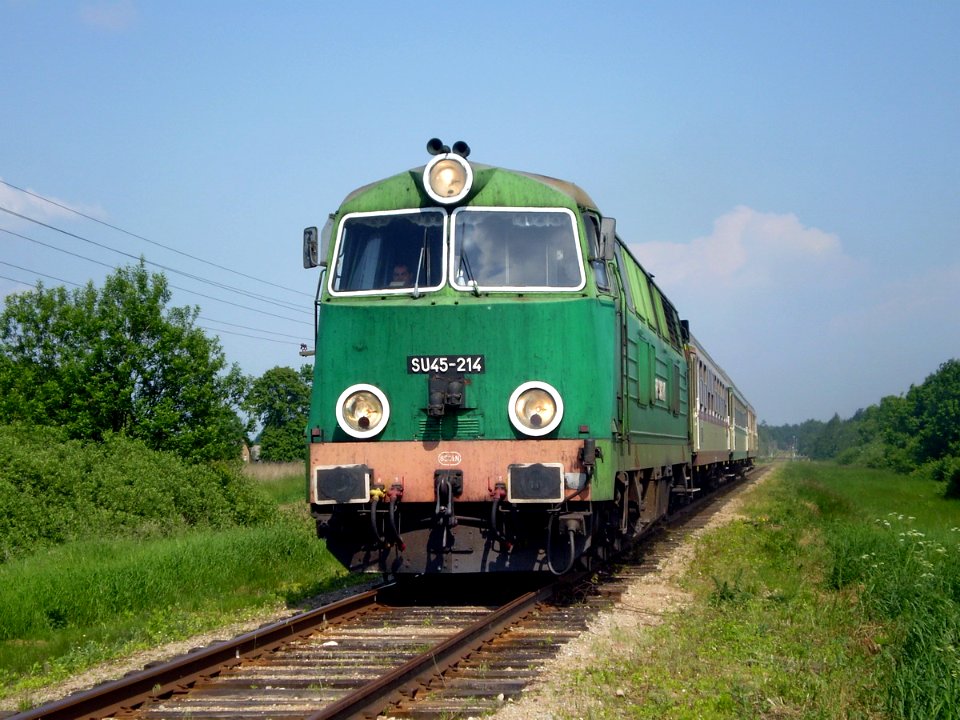 SU45-214, Литва, Мариямпольский уезд, перегон Моцкава - Тракишки (Trainpix 95820)