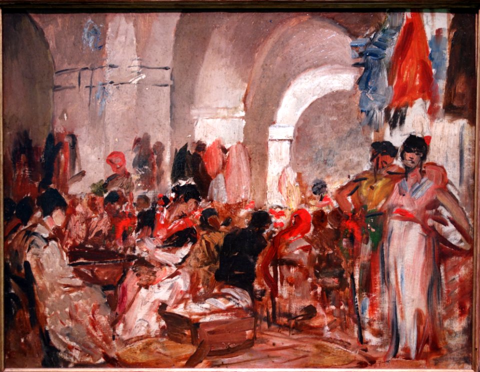Study for the Cigar Makers in Sevilla by Constantin Meunier, undated - Museum M - Leuven, Belgium - DSC05443