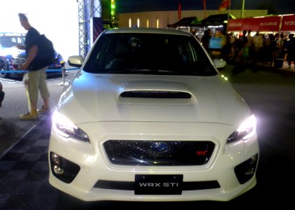 Subaru WRX STI (VAB) at night front
