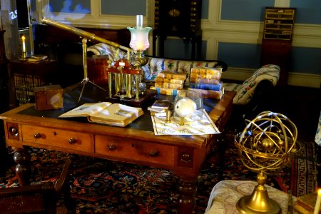 Study desk - Lacock Abbey - Wiltshire, England - DSC00927
