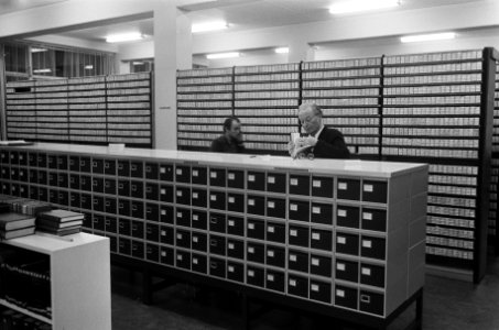 Studiezaal met kaartenbakken, Bestanddeelnr 926-8551