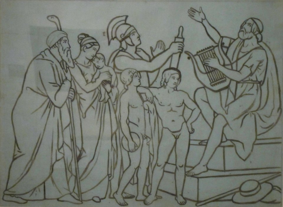 Study for relief sculpture by Bertel Thorvaldsen, Honolulu Museum of Art II