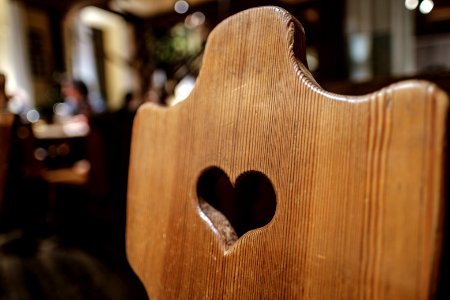 Stuhl in der Wurstküche Tübingen