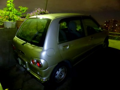 Subaru VIVIO Bistro at night rear