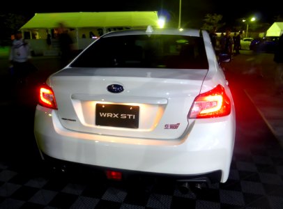 Subaru WRX STI (VAB) at night rear